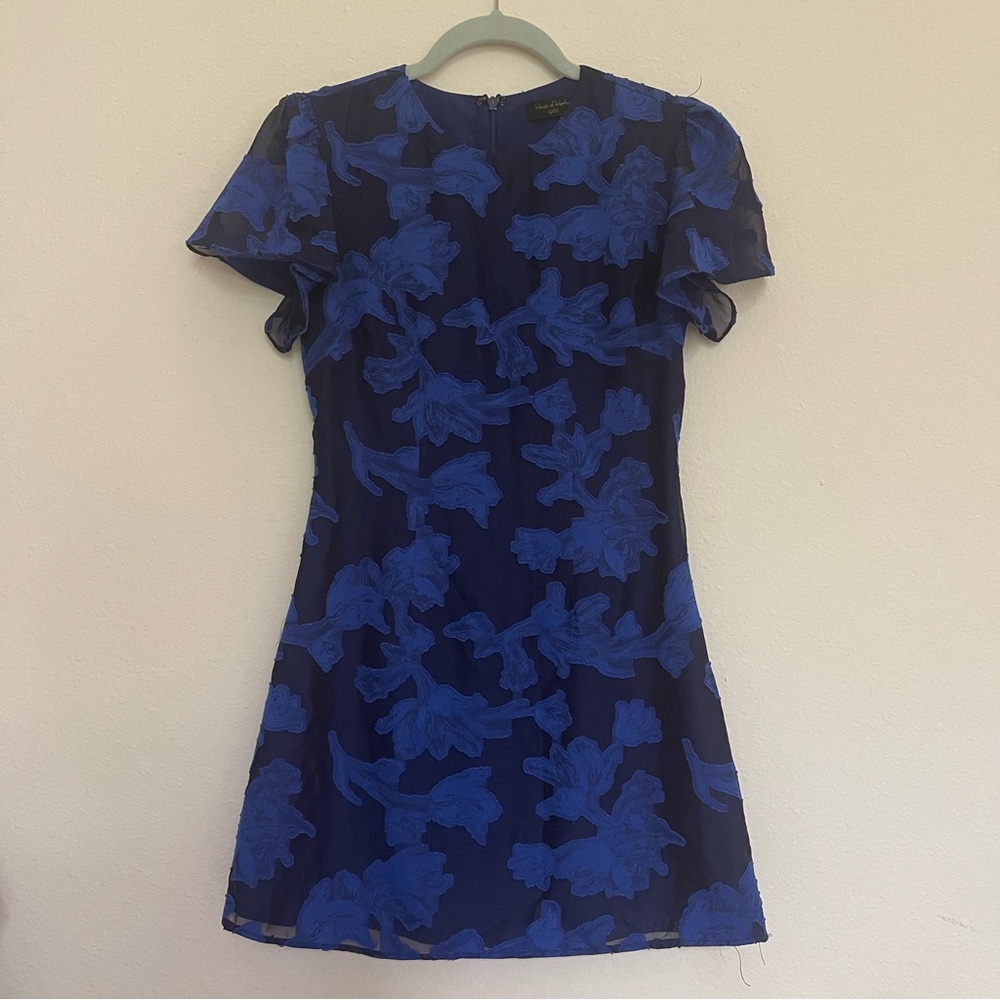 Size XS Blue Floral Mini Dress